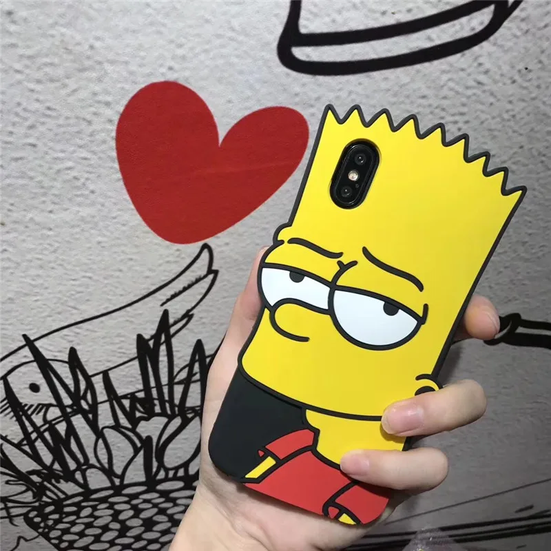 Милый чехол для телефона с рисунком Симпсона Лизы iphone X XS MAX XR 7 8 6 6S Plus 5 5S SE Мягкий