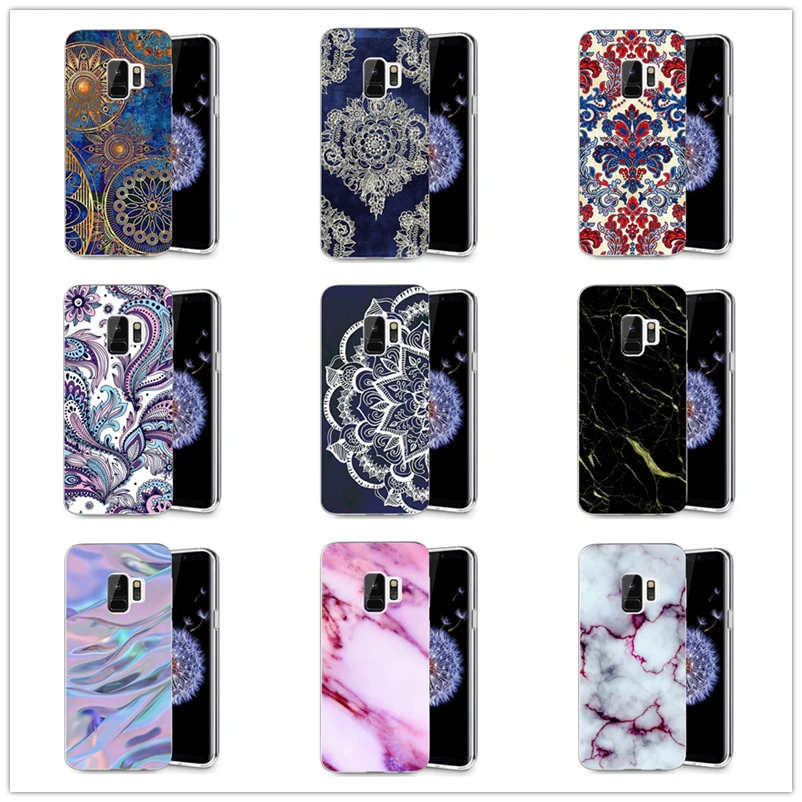 silicone cover phone case For Samsung Galaxy S9 S9Plus S8 Plus S7 edge Note 8 Silicone marble stone Tpu Case Cover E005 | Мобильные