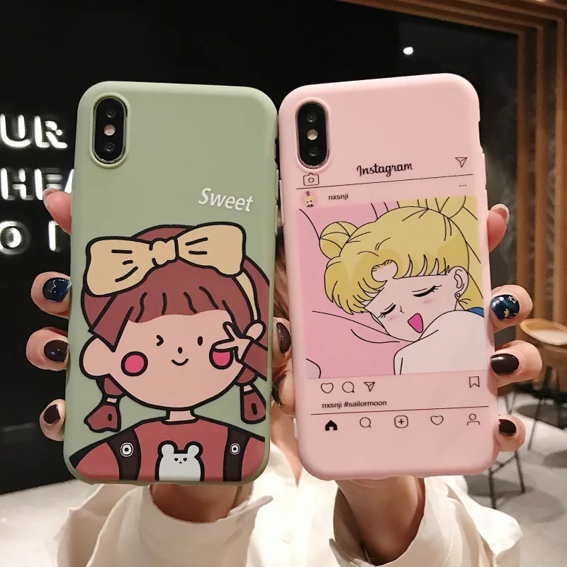 Чехол для Vivo Y91 Y91i Y95 Y81 Y81i Y81S V15 V11 Pro V11i Z3i X21i X23 X27 милый чехол с рисунком девушек |
