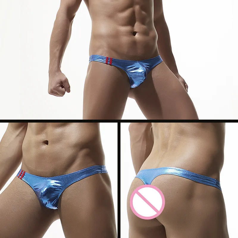 4PCS/Lot Sexy Men Underwear Bulge Pouch G-string Jockstraps Briefs Underpants Triangle for Men's Lingerie Panties Briefs Thong