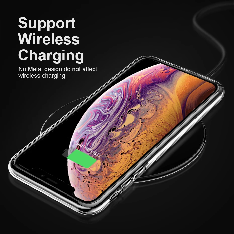 Ultra Thin Soft Transparent TPU Cases For iPhone XS Max XR Clear Silicone Full Cover for Back Phone Case |