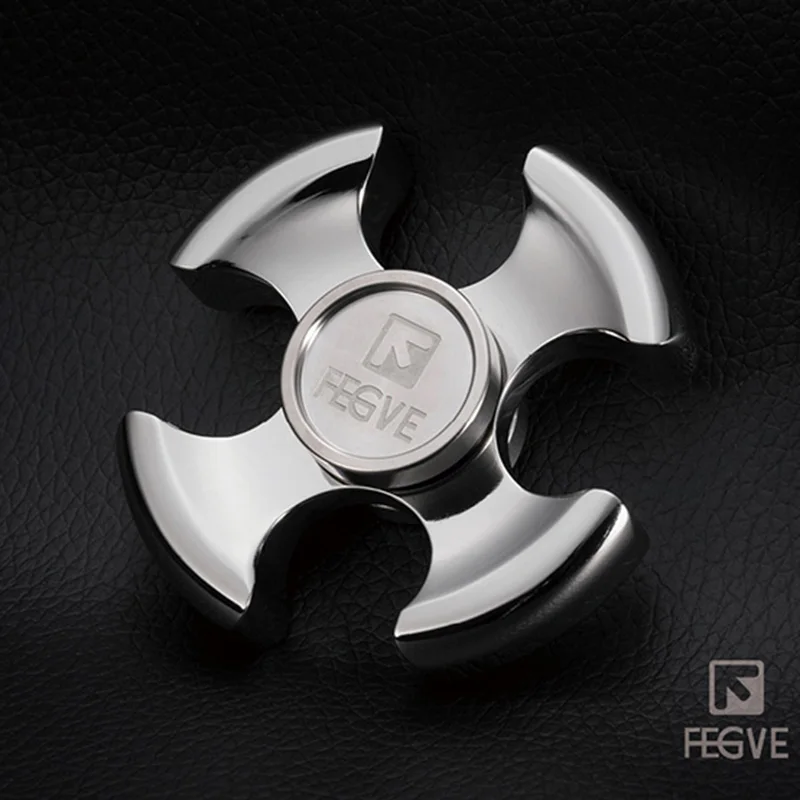 Fegve Одежда высшего качества Спиннеры гравировка логотипа Титан EDC руки Spinner Для