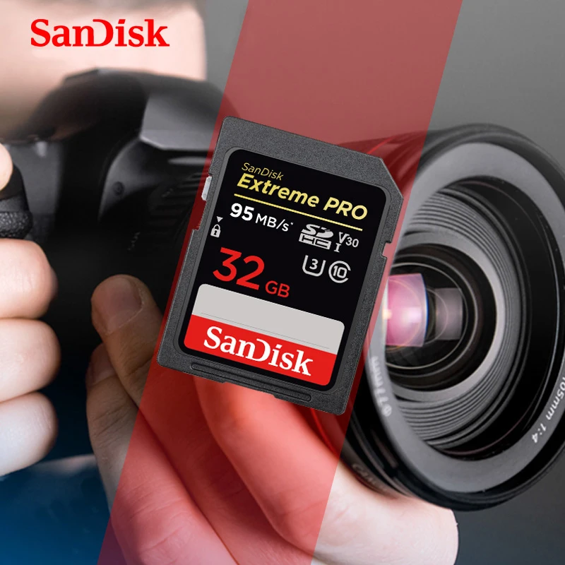 SanDisk Extreme PRO SD-карта памяти класс 10 128 ГБ 64 32 16 256 | Компьютеры и офис