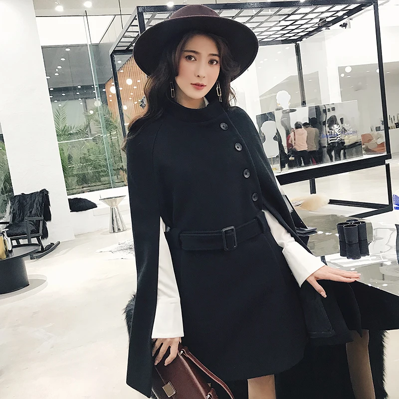 2018 г. зимние женские длинные свободные chic Пальто Дубленки куртка Женская мода