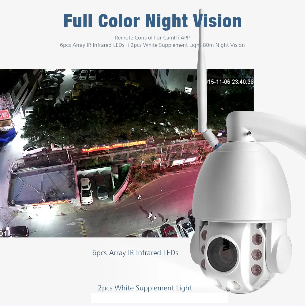 HD 1080P Беспроводная PTZ IP камера WIFI 20X оптический зум наружная охранная видео CCTV