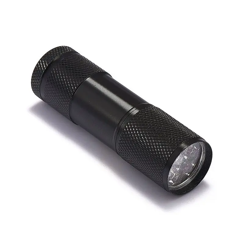 Мини УФ фонарик 9LED Портативный Фиолетовый светодиодный фиолетовый AAA батарея 395nm