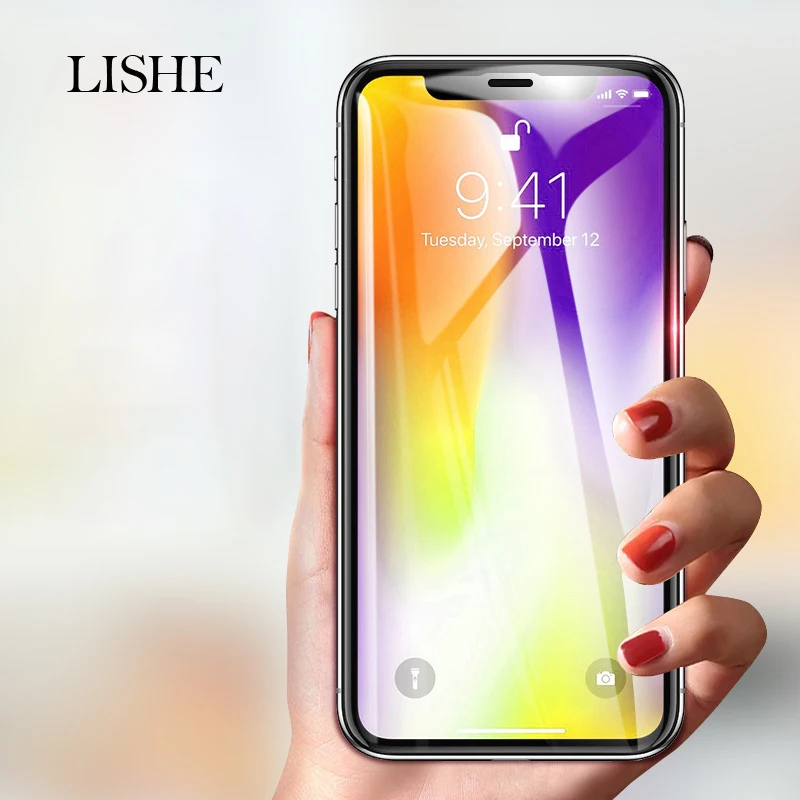 Закаленное стекло 5D с черными краями для iPhone X Xs Xr|Защитные стёкла и плёнки