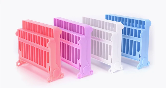 Foldable Dish Rack Organizer Bowl Plate Plastic fodable stand dish organizer bowls - Kitchen Storage |
