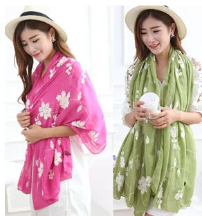 

Ladies Shawl Scarves 2015,Floral hijab,Plain scarf,Muslim hijab,Cotton Stereo embroidery pattern,Women scarves,bandana