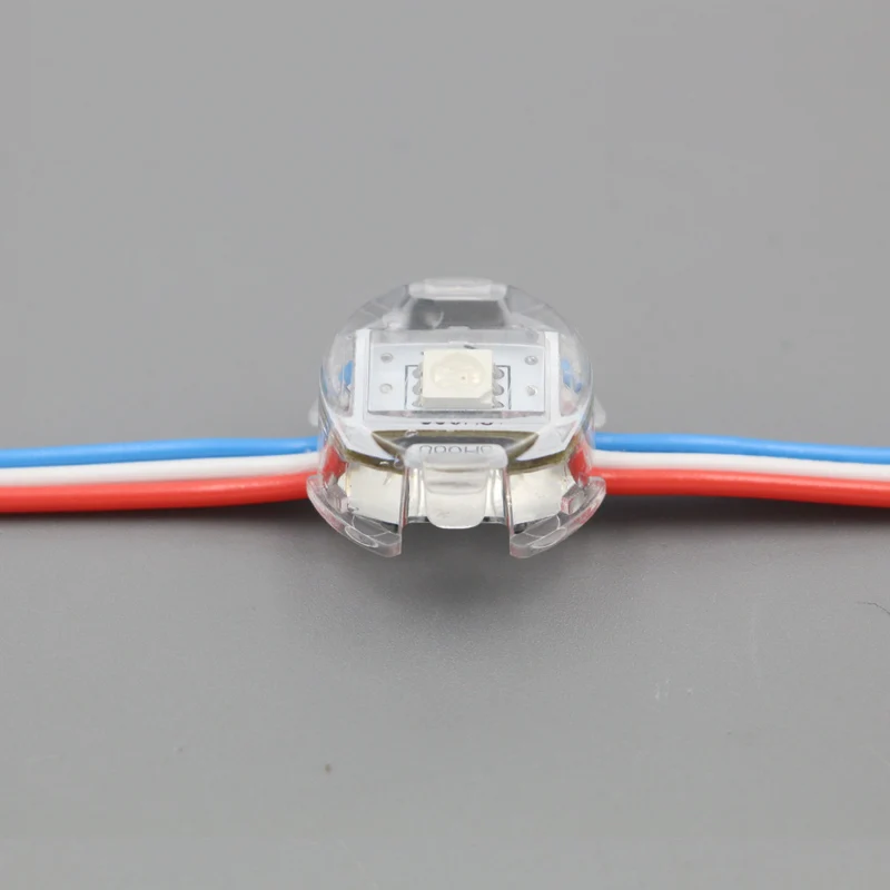 Светодиодный точечный светильник WS2811 5 В 20 мм полноцветный 5050 SMD RGB светодиодный 50