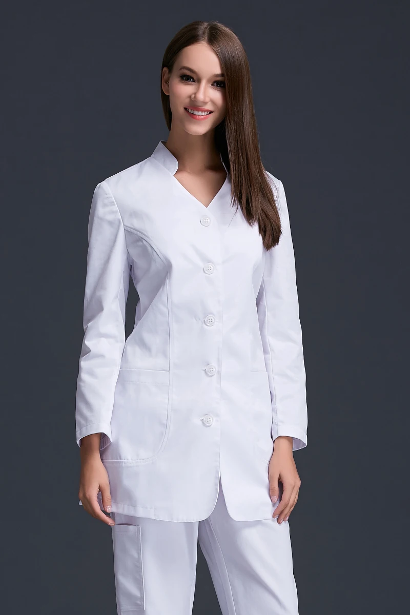 Новый дизайн осенняя женская униформа для медсестры с длинным рукавом против