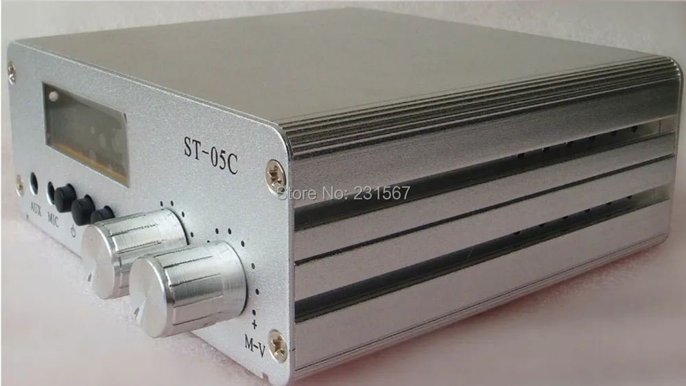 Новая модель 0.1 Вт/0.5 Вт fm передатчик стерео PLL радиовещание 77 108 мГц st 05c 1 заказ