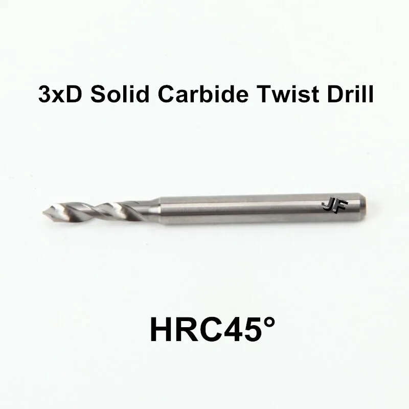 

D10.5x55xD12x102Lx2T HRC45 тиаин с покрытием 3xD твердосплавные сверла