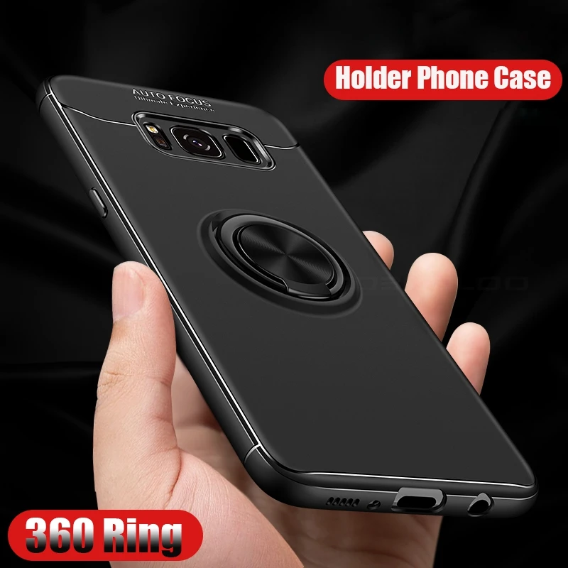 Автомобильный Магнитный чехол с кольцом-держателем для SAMSUNG Galaxy S8 S9 Plus J3 J5 J7 2017 2016