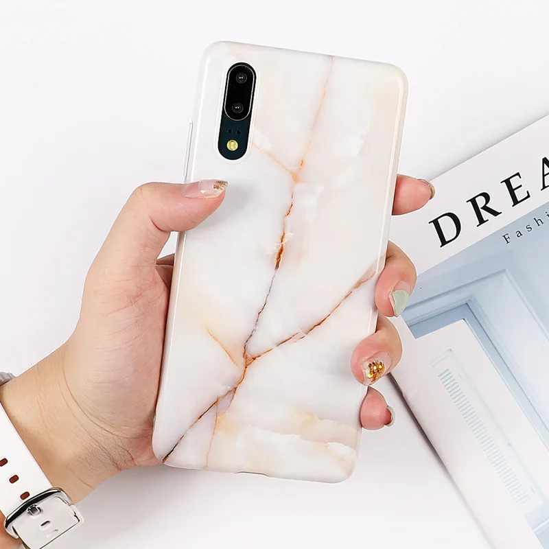 Чехол для телефона LOVECOM для huawei mate 30 20 Pro Lite P30 P20 Pro Lite Nova 4 3 3e винтажная мягкая задняя крышка IMD с треснутым мрамором - Цвет: e