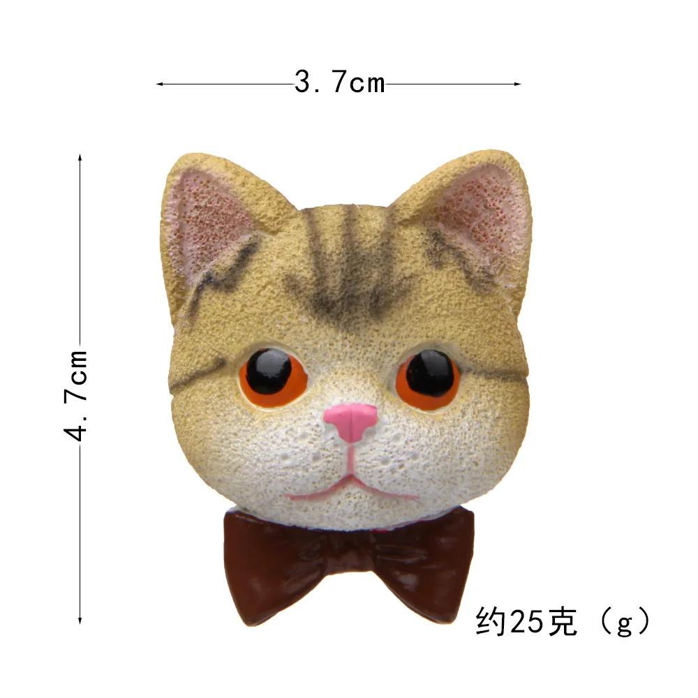 3D галстук кошка джентльмен фигурка магнит мультфильм шаблон магнитные наклейки
