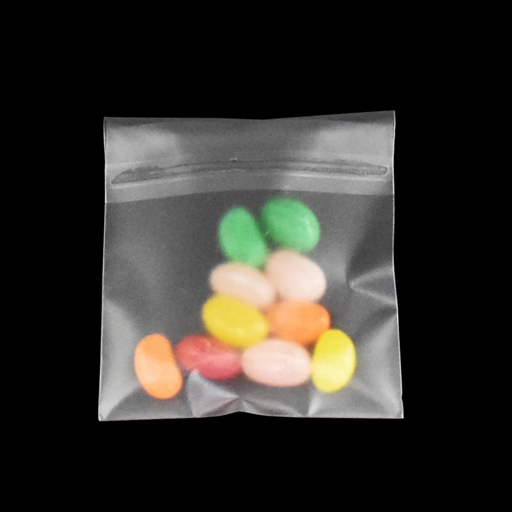 

500 Pieces Translucent Plastic Bag Candy Cookie Package Bags Self-Adhesive Bean Biscuit Packaging Plastic Bag 5.5x5.5+2.5cm