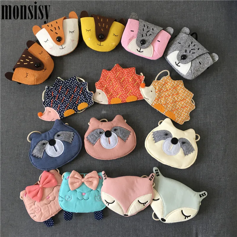 Monsisy Детский кошелек и сумочка Детская сумка для девочек мальчиков на плечо Kawaii 3D