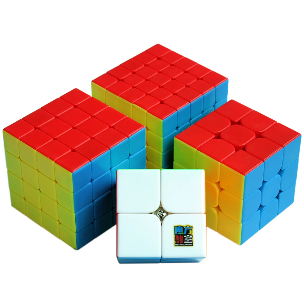 Кубик Moyu комплект 2x2x2 3x3x3 4x4x4 5x5x5 цветной волшебный куб головоломка для мальчиков
