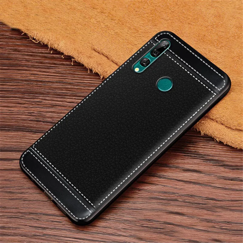 Для Huawei P Smart Z чехол Личи Текстура Мягкий ТПУ Fundas для Y9 Prime 2019 6 5 дюймов Coque Etui Kryt |