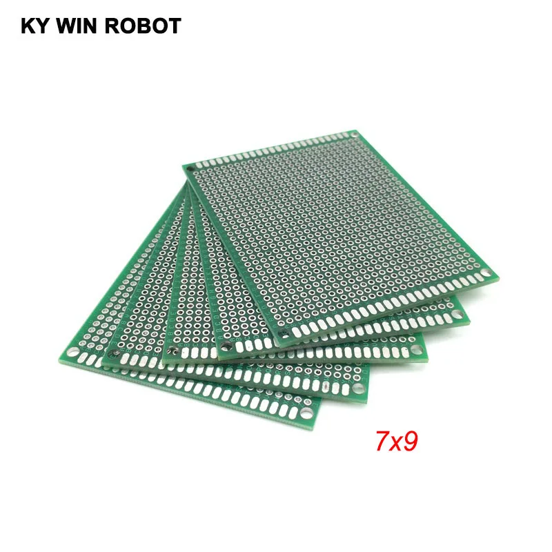 

5pcs 7x9cm 70x90mm Double Side Prototype PCB Universal Printed Circuit Board Protoboard For Arduino