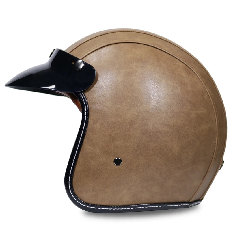 Мото rcycle шлем jet винтажный с открытым лицом Ретро 3/4 половина casco Moto capacete moto ciclismo