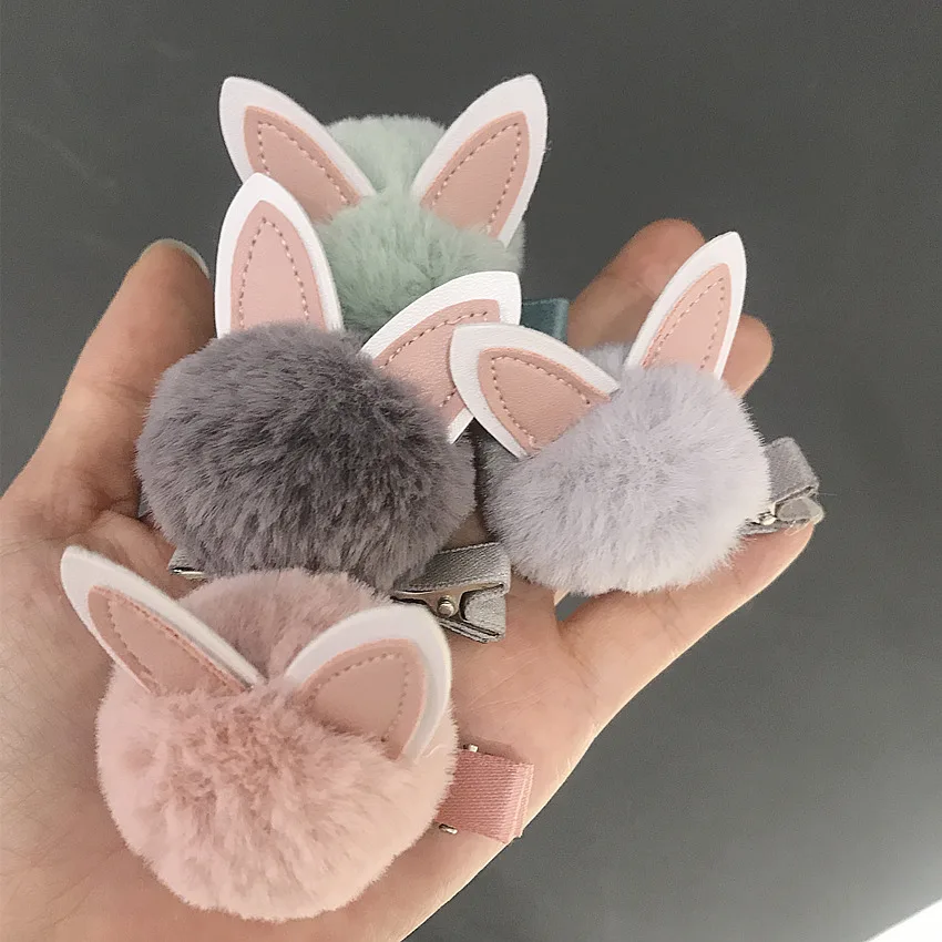 5 шт./лот/партия детские заколки для волос с милыми заячьими ушками|Шпильки и