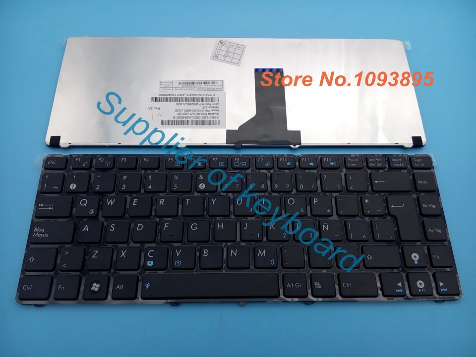 Новая испанская/латинская клавиатура для ASUS A42J X42 UL30 UL80 X43J K43 X43S K42 P43J UL30A UL30V