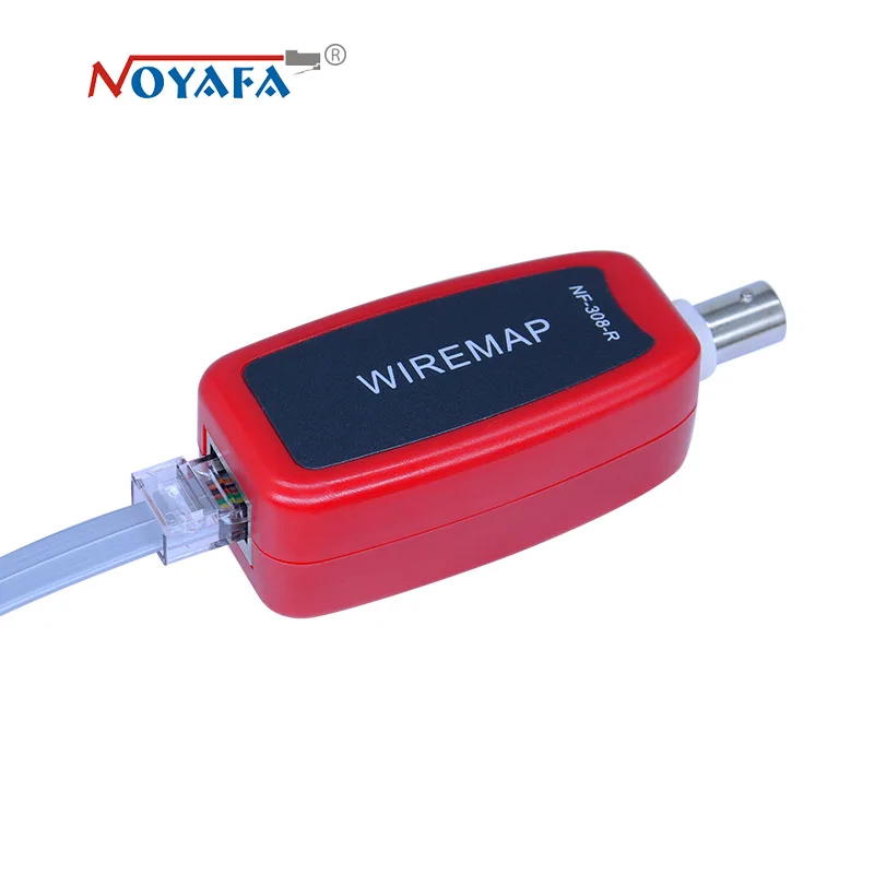 Unique Network monitoring cable tester LCD NF-308 Wire Fault Locator LAN Network Coacial BNC USB RJ45  RJ11 red color NF_308