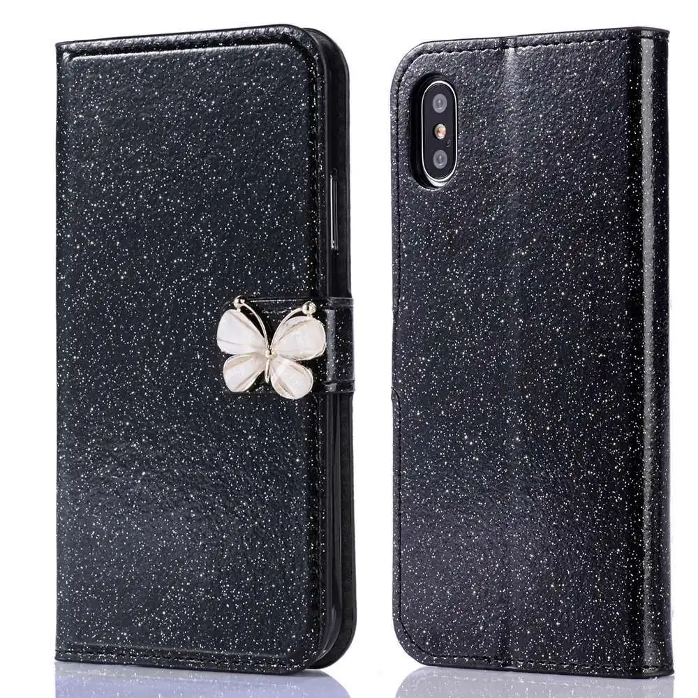 Роскошный блестящий флип чехол KISSCASE для HUAWEI Honor 10 P20 Pro P30 Lite Mate 20 P10 кожаный