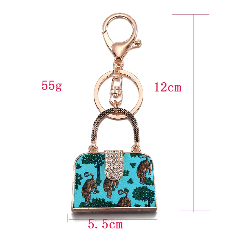 Andybeatty printing Metal 3D Woman bag Keychain Car Key Ring Fashion Women Bag Purse Charm Pendant Jewelry Best friend Gift | Украшения и