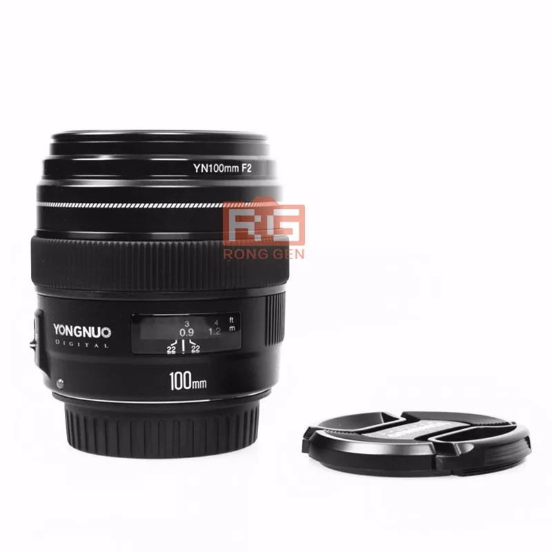 Светодиодная лампа для видеосъемки Yongnuo YN100mm F2 YN-100mm F2/C Средний Телеобъектив Объектив с фиксированным фокусным расстоянием объектив IS USM для Canon EF крепление 5D 5D Характеристическая вязкость полимера 1300D T6 760D 1300d 6d 600d 80d
