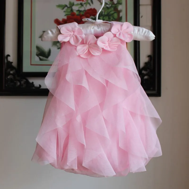 Девочек dress 2017 лето шифон вечернее младенческой 1 год рождения baby girl одежда платья