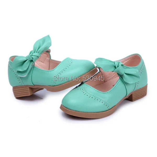 Brand !Children's Leather shoes Bow Clogs for Girls USsize8.5-11 Candy color Single Shoes Sandals EU 25-28 Wholesale 60626-3 |
