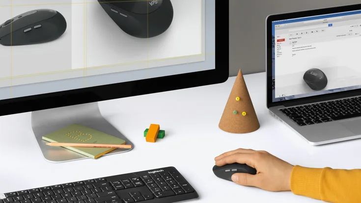 logitech M590 MULTI-DEVICE Бесшумная Bluetooth Беспроводная Двухрежимная мышь Супер Офис