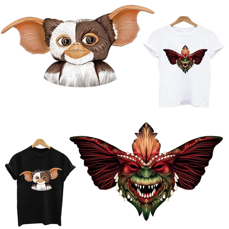 Полоски на одежде Gremlins наклейки утюг патчи железные нашивки одежду применение
