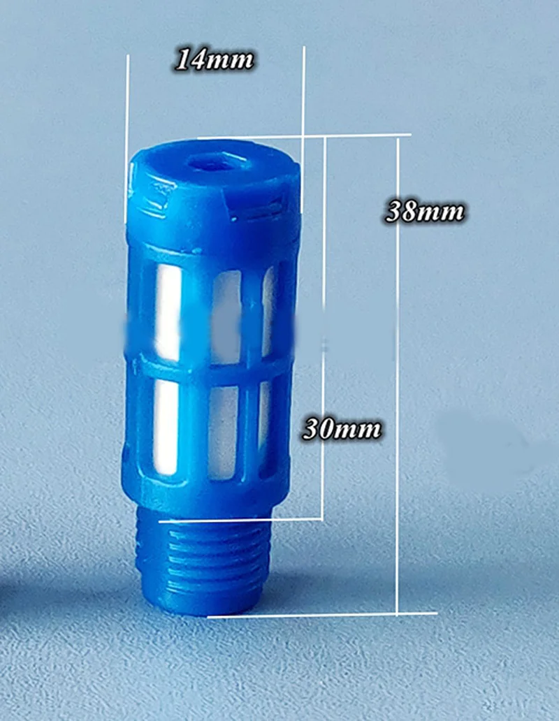 10PCS Tank Accessories Blue Silencer Filter Connector D14xH30xH38mm Flat Muffler Interface Joint for RC Airplane Model | Игрушки и хобби