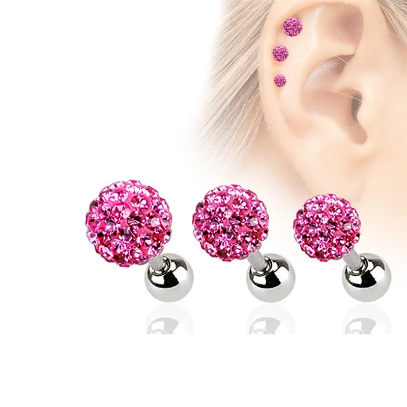 Серьги для женщин 1 шт. серьги пупка с кристаллами 3 4 5 мм|percings earings|jewelry piercingbody jewelry |