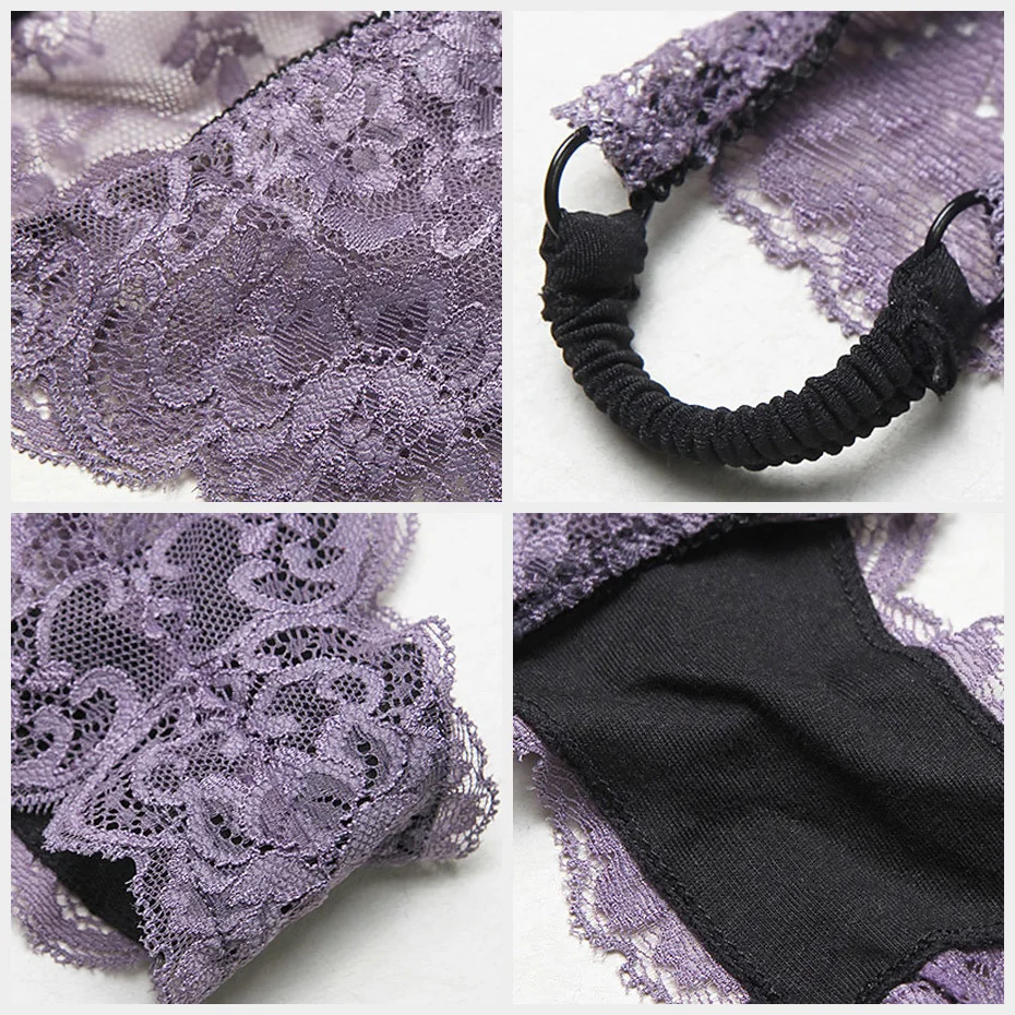 Очаровательная Леди Модные женские Кружевные Трусики Прозрачный Underwear Женщина