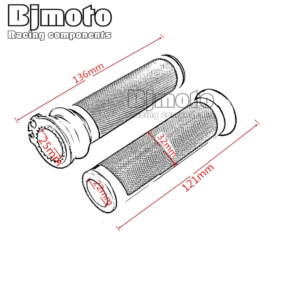 Универсальные наконечники Руля Мотоцикла BJMOTO 7/8 дюйма утяжки для мотокросса
