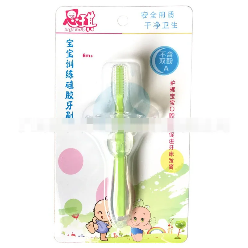 Горячая Распродажа Детская Мягкая зубная щетка для волос силиконовая