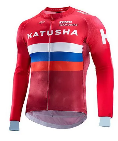 Зимний флисовый термос 2016 KATUSHA ALPECIN Национальный только с длинным рукавом ROPA CICLISMO