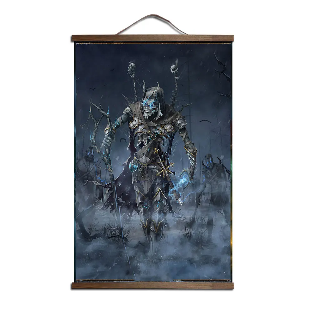 19 Плакат World of Warcrafts Lich King декоративная живопись Sylvanas Windrunner для HD твердой древесины висячий Свиток Плакат без рамки - Цвет: 19