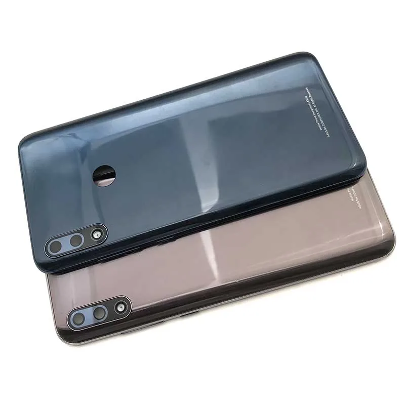 Для Asus Zenfone Max Pro M2 ZB631KL задняя крышка батарейного отсека задняя крышка чехол со стеклянной вспышкой для объектива камеры