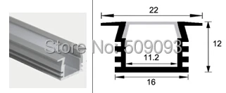 1 м/шт. 20 м/лот светодиодная алюминиевая лента 8 мм и 10 ширина Светодиодная