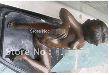 Декоративная статуя латунная фабрика Женская художественная скульптура из меди