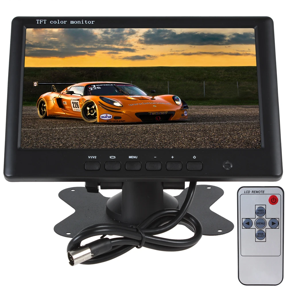 HD 800x480 супер тонкий 7-дюймовый цветной TFT LCD 2-канальный видеовход автомобильный