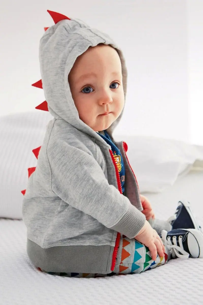 Brand New 2018 pudcoco Newest Arrivals Casual Toddler Baby Boys Dinosaur Hooded Tops Hoodie Lucky Child Lovely Coat Sweatshirt | Детская
