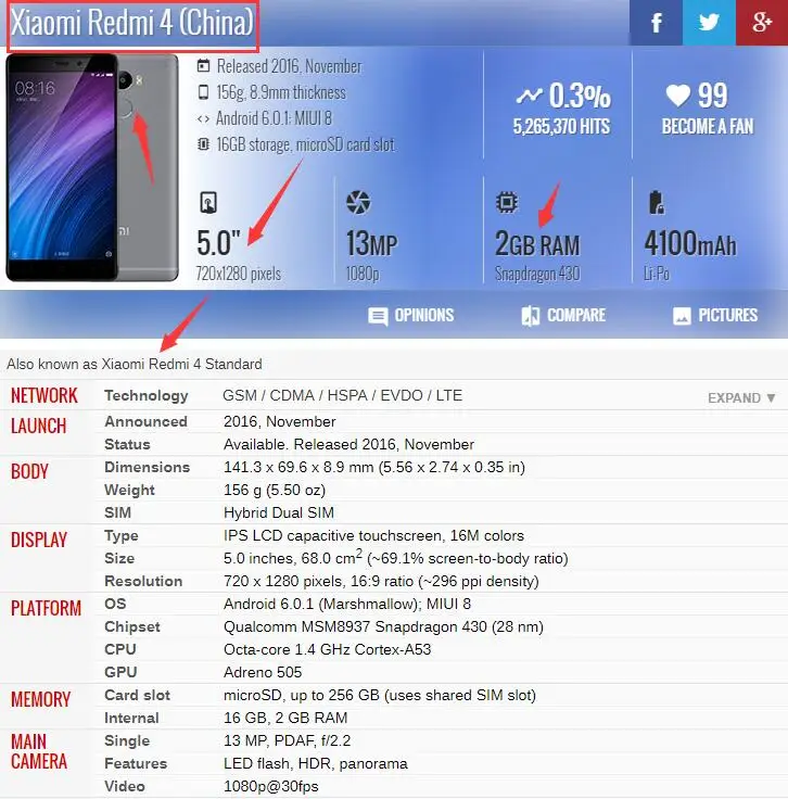 Для Xiaomi Redmi 4 Стандартный/Redmi Prime Pro Чехол Оригинальный Nillkin Флип чехол для телефона