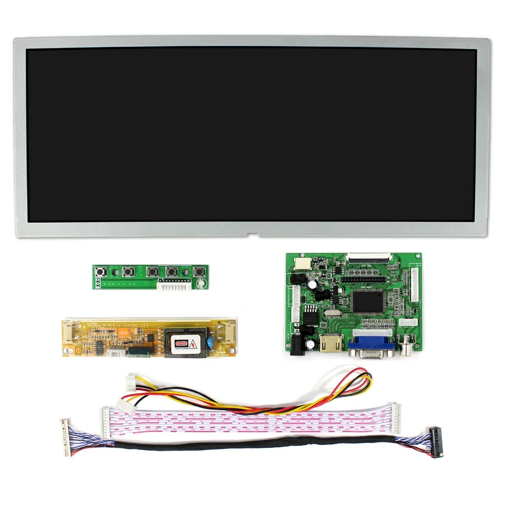 12 3 дюймов 1280X480 ЖК-дисплей Экран LQ123K1LG03 с HD-MI VGA 2AV плата контроллера подходит для